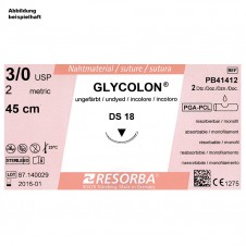 GLYCOLON DS 18 3/0=2 ungefärbt,